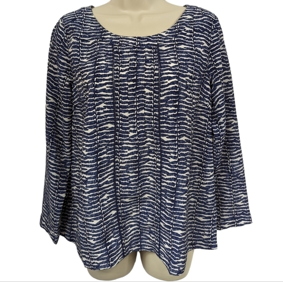 Vineyard Vines Fern Print and Ladder Lace Lined Top Sz 2 - Picture 1 of 13